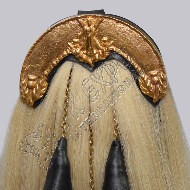 Royal Scotland Gold Plated Horsehair Sporran