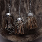 Celtic Brown Seal Skin Full Dress Sporran