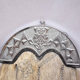 Cream Seal Skin Full Dress Thistle Sporran