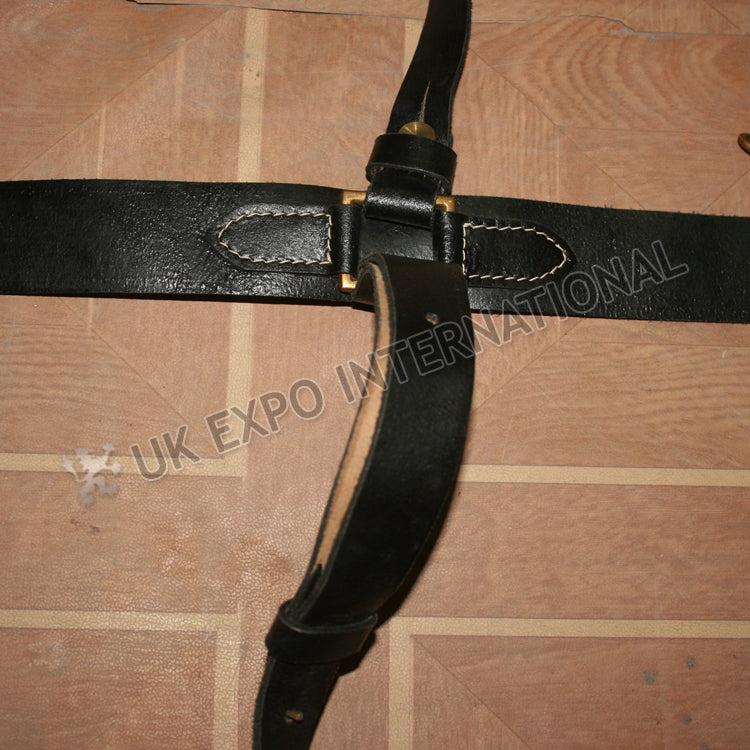 Black Leather US Sword Belt