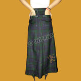 Black Watch Tartan Ladies Long Skirt