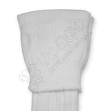 Rhombus Cuff White Color Kilt Woolen Socks