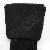Black Scottish Diamond Cuff Men Kilt Hose Socks