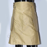 Heavy Duty Khaki Utility Kilt