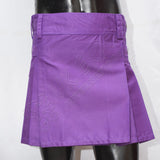 Purple Color Ladies Utility Kilt