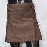 Chocolate Brown Women Utility Kilt