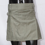 Olive Color Ladies Utility Kilt