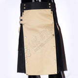 Black With Khaki Two Ton Hybrid Kilt