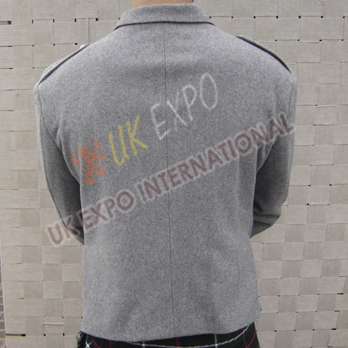 Simple Gray Argyle Jacket