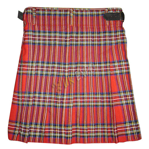 Royal Stewart Tartan Straight Pleats Kilt