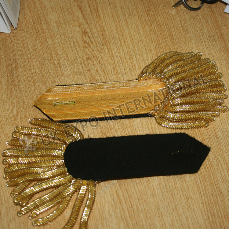 42nd Regiment Gold Bullion Shoulder Epaulettes