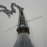 Chrome Gray Horse Hair Tassel