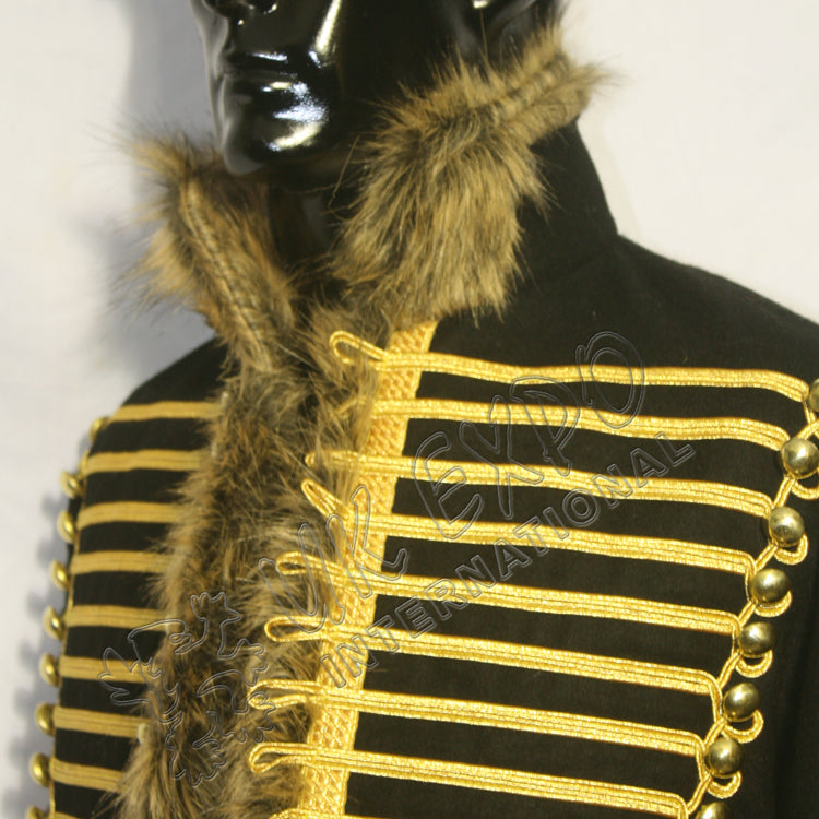 Black Hendrix Jimi Golden Braid Military Jacket