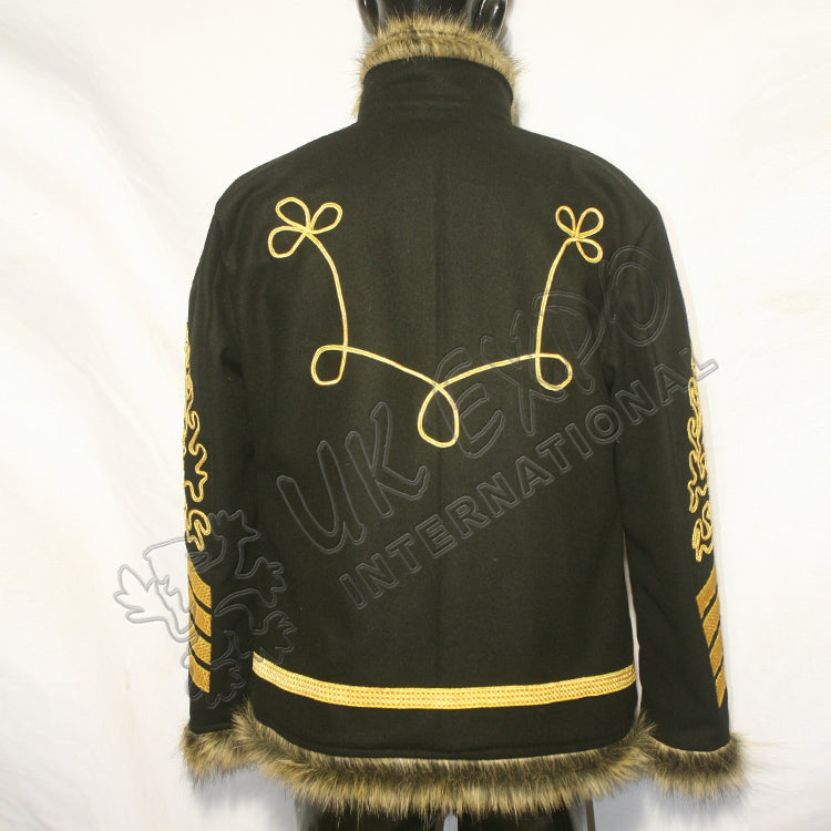 Black Hendrix Jimi Golden Braid Military Jacket