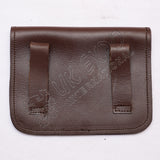Brown Knotwork Embossed Waist Belt Pouch