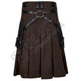 Dark Brown Scottish Rival Stereoscopic Utility Kilt