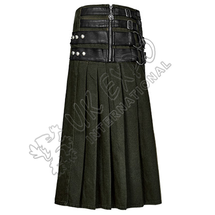 Military Green Roman Soldier Utility Kilt