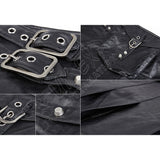 Dominated Style Leather Utility Kilt