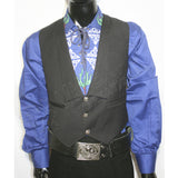 Prince Charlie Jacket & Vest In Dark Blue & Black Color