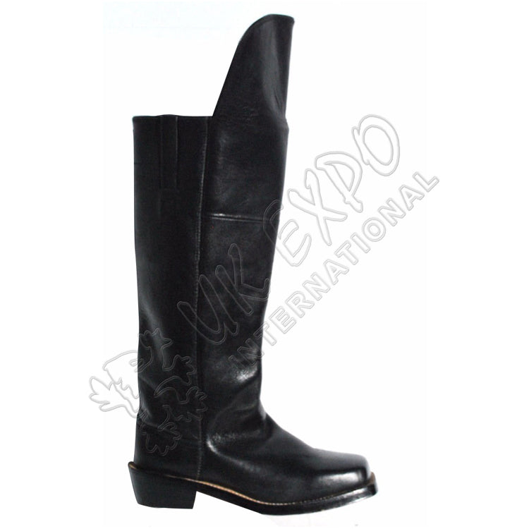 WW2 Black Leather Officer Cavalry Boot