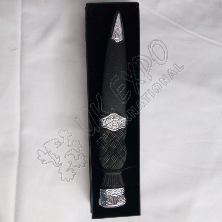 Handmade Scottish Sgian Dubh Dirk With Red Stone