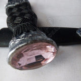 Handmade Scottish Sgian Dubh Dirk With Red Stone