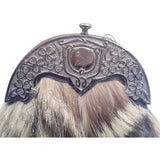 Antique Thistle Fox Fur Kilt Sporran