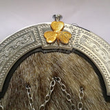 Gold Shamrock Seal Skin Kilt Sporran