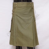 Olive Color Utility Kilt