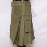Olive Color Utility Kilt