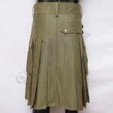 Olive Color Utility Kilt