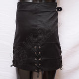 Black PC & Cotton Lace Skirt