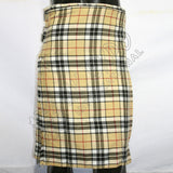 Camel Thompson Tartan Kilt