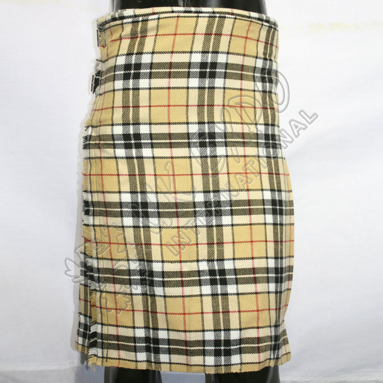 Camel Thompson Tartan Kilt