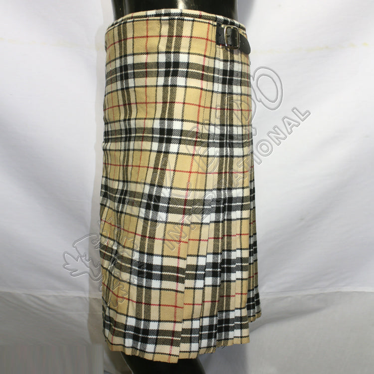 Camel Thompson Tartan Kilt