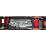 Scottish Bloom Grain Black Leather Sporran