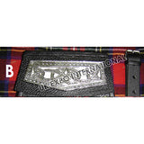 Celtic Emblem Black Leather Sporran