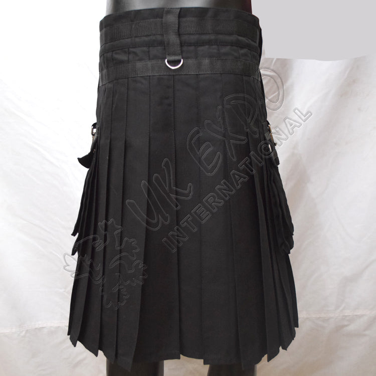 Black With Orlando Rainbow Fashion Utility Kilt