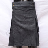 Black Box Denim Utility Kilt