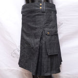 Black Box Denim Utility Kilt