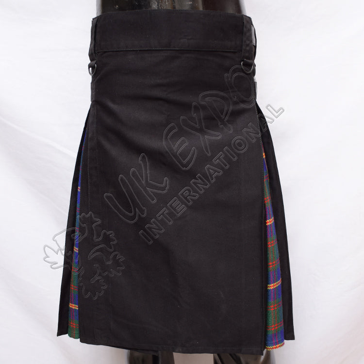 Decent Black Hybrid With US Marine Tartan Utility Kilt