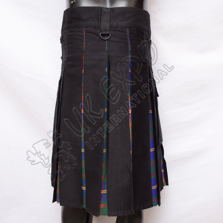 Decent Black Hybrid With US Marine Tartan Utility Kilt