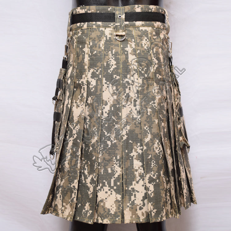 Y Style Digital Camouflage Utility Kilt