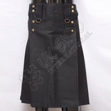 Modern Deluxe Black Utility Kilt