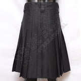 Modern Deluxe Black Utility Kilt