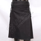 Men Nation TKN Black Heavy Duty Utility Kilt