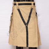Y Style Khaki Heavy Canvas Tactical Webbing Utility Kilt