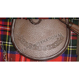 Dark Brown Leather Embossed Sporran
