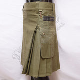 Heavy Duty Olive Color Utility Kilt