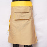 Khaki With Yellow Hybrid Two Tone Utility Kilt